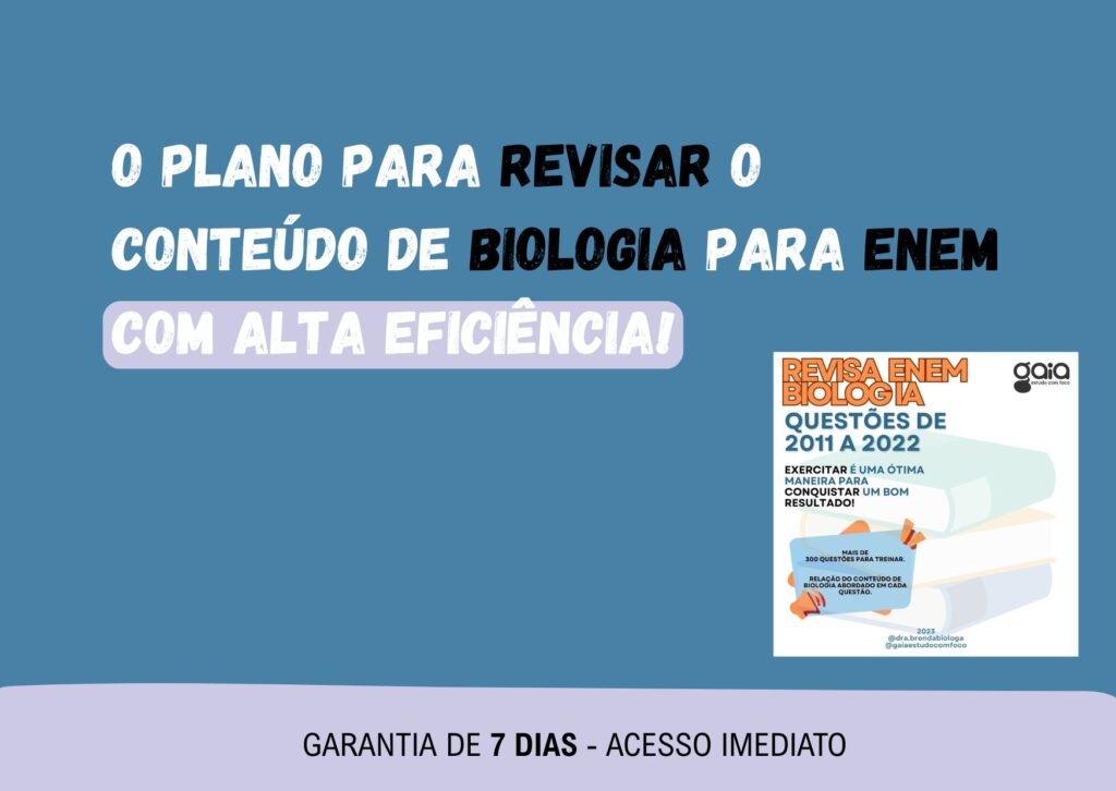 Biologia questoes treinar enem, Exercícios Biologia